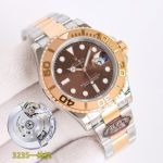C Factory ROLEX Yacht-Master Original Gold Watches with Black Face Replica Black Dial 40mm Watch
